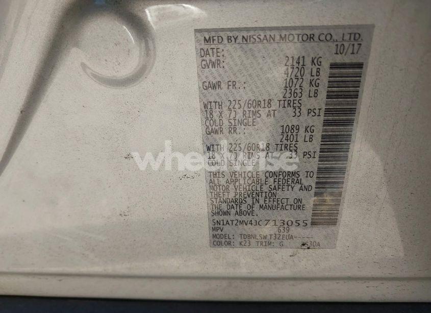 Photo 9 of 2018 Nissan Rogue SL (VIN 5N1AT2MV4JC713055)