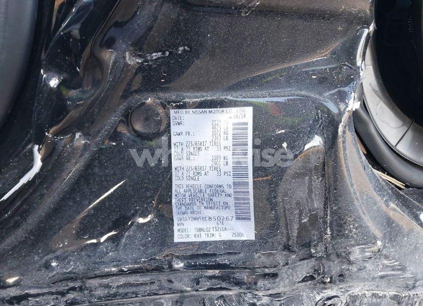 Photo 9 of 2014 Nissan Rogue SV (VIN 5N1AT2MV5EC850267)