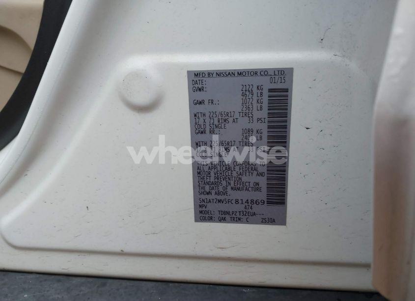 Photo 9 of 2015 Nissan Rogue S (VIN 5N1AT2MV5FC814869)