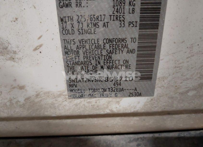 Photo 9 of 2017 Nissan Rogue SV (VIN 5N1AT2MV5HC853710)