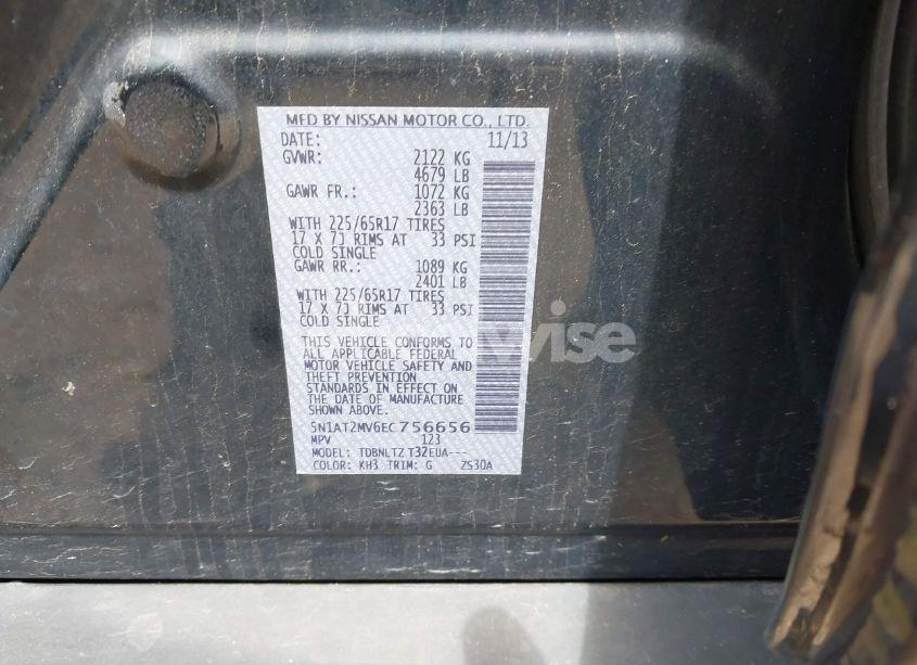 Photo 8 of 2014 Nissan Rogue SV (VIN 5N1AT2MV6EC756656)