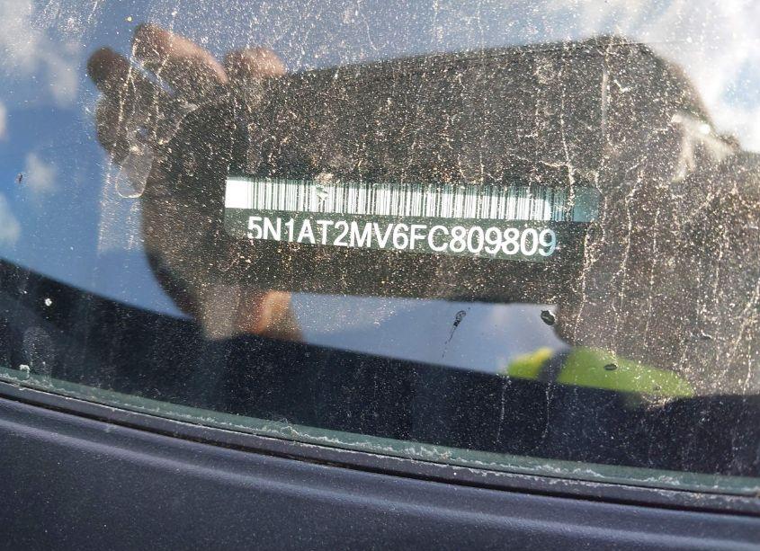 Photo 9 of 2015 Nissan Rogue SV (VIN 5N1AT2MV6FC809809)