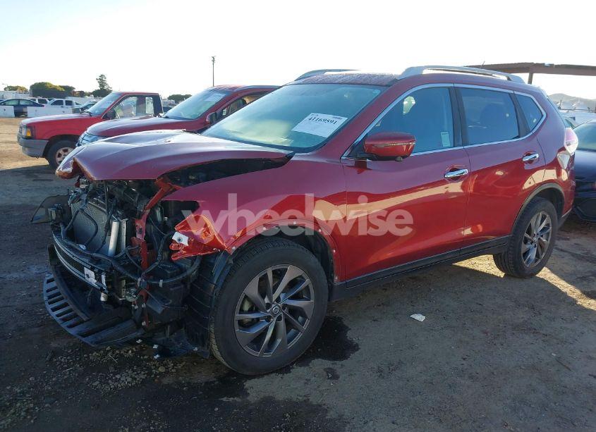 Photo 2 of 2016 Nissan Rogue SL (VIN 5N1AT2MV6GC839815)