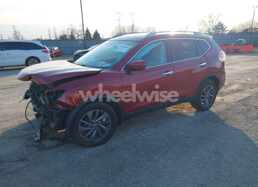 Photo 2 of 2016 Nissan Rogue SL (VIN 5N1AT2MV6GC878050)