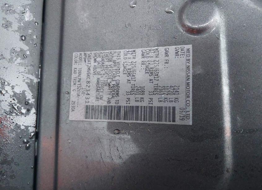 Photo 9 of 2019 Nissan Rogue S (VIN 5N1AT2MV6KC823431)