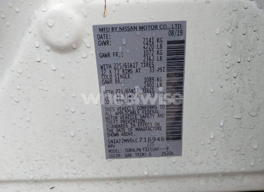 Photo 9 of 2020 Nissan Rogue S INTELLIGENT AWD (VIN 5N1AT2MV6LC716946)