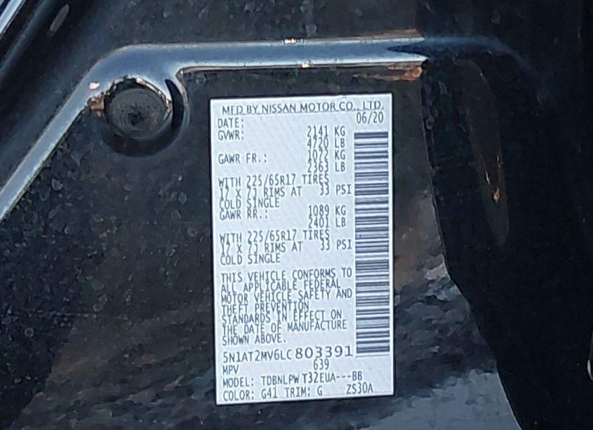 Photo 9 of 2020 Nissan Rogue S INTELLIGENT AWD (VIN 5N1AT2MV6LC803391)