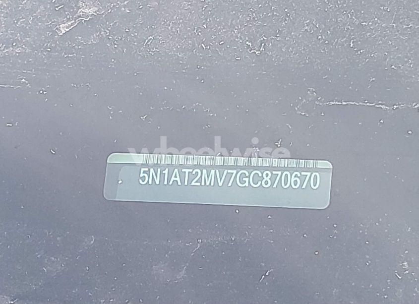 Photo 9 of 2016 Nissan Rogue SL (VIN 5N1AT2MV7GC870670)