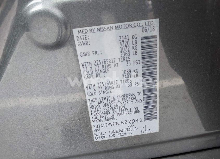 Photo 9 of 2018 Nissan Rogue S (VIN 5N1AT2MV7JC827941)