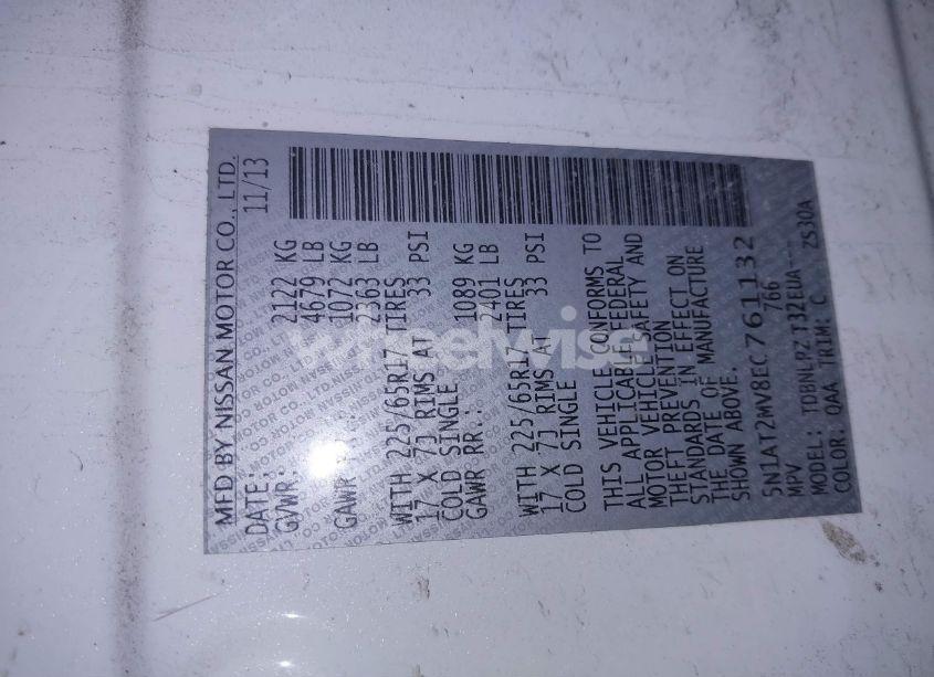 Photo 9 of 2014 Nissan Rogue S (VIN 5N1AT2MV8EC761132)