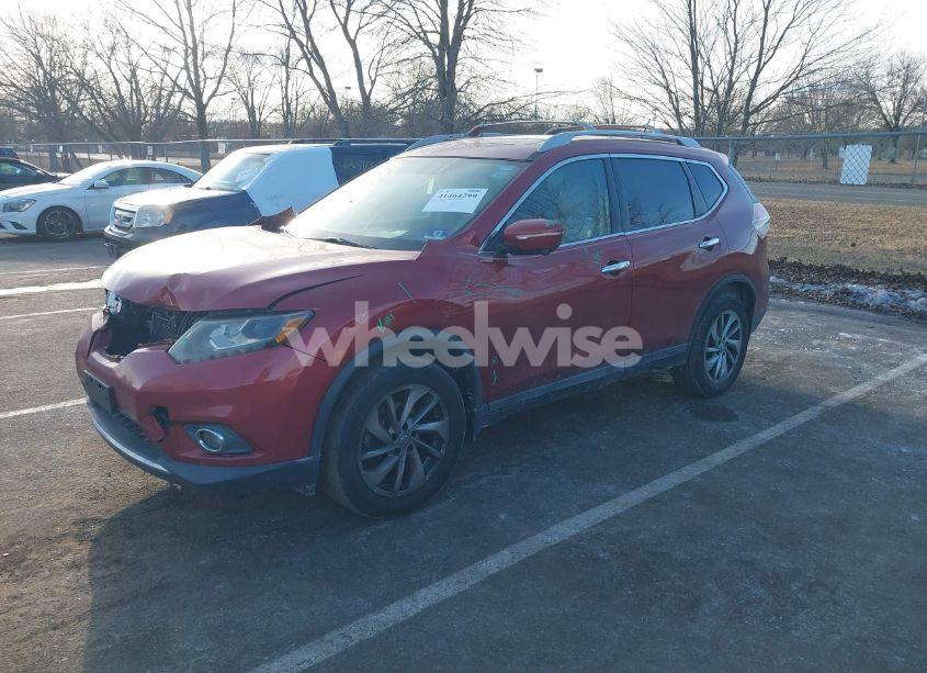 Photo 2 of 2015 Nissan Rogue SL (VIN 5N1AT2MV8FC752836)