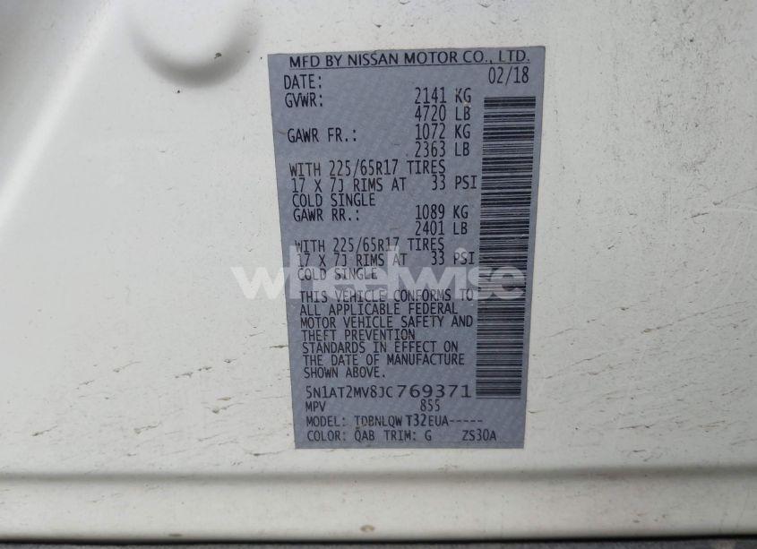 Photo 9 of 2018 Nissan Rogue SV (VIN 5N1AT2MV8JC769371)