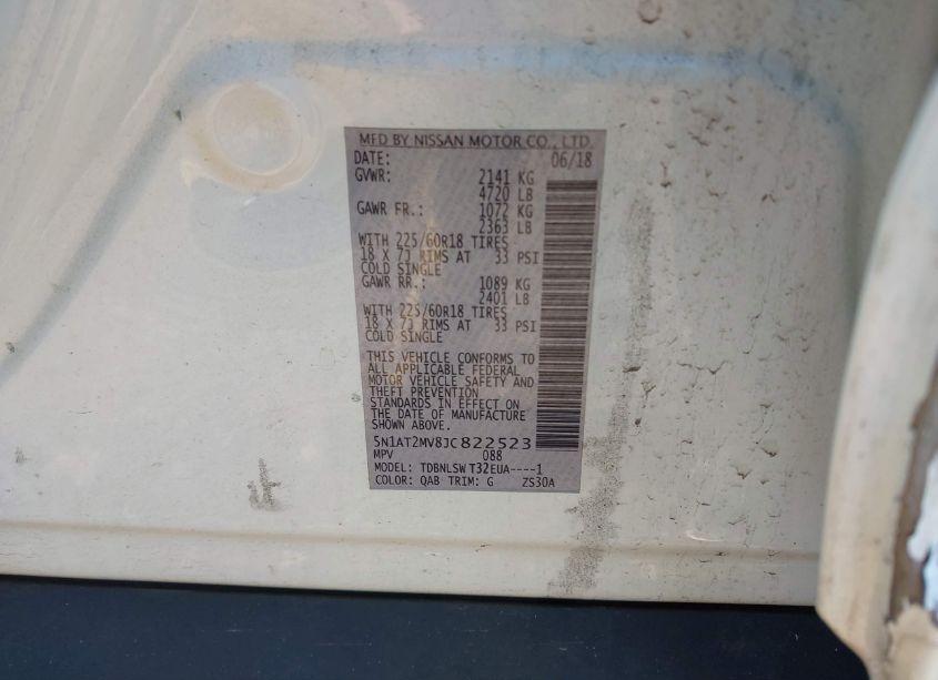 Photo 9 of 2018 Nissan Rogue SL (VIN 5N1AT2MV8JC822523)