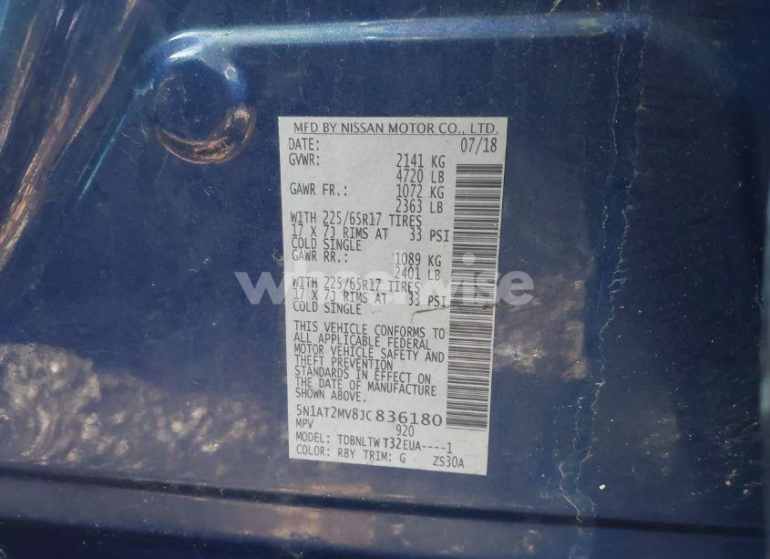 Photo 9 of 2018 Nissan Rogue SV (VIN 5N1AT2MV8JC836180)