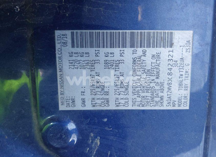 Photo 9 of 2018 Nissan Rogue SV (VIN 5N1AT2MV8JC842321)