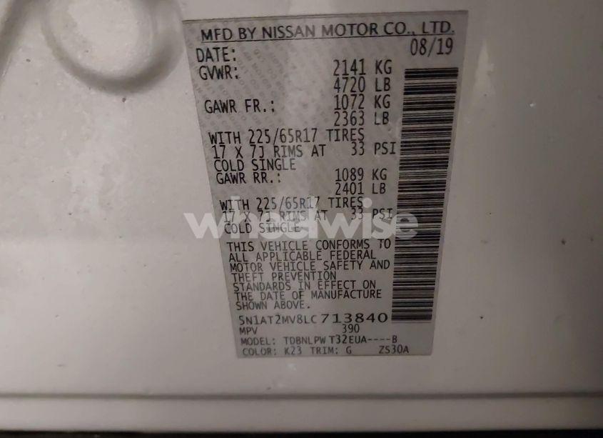 Photo 9 of 2020 Nissan Rogue S INTELLIGENT AWD (VIN 5N1AT2MV8LC713840)