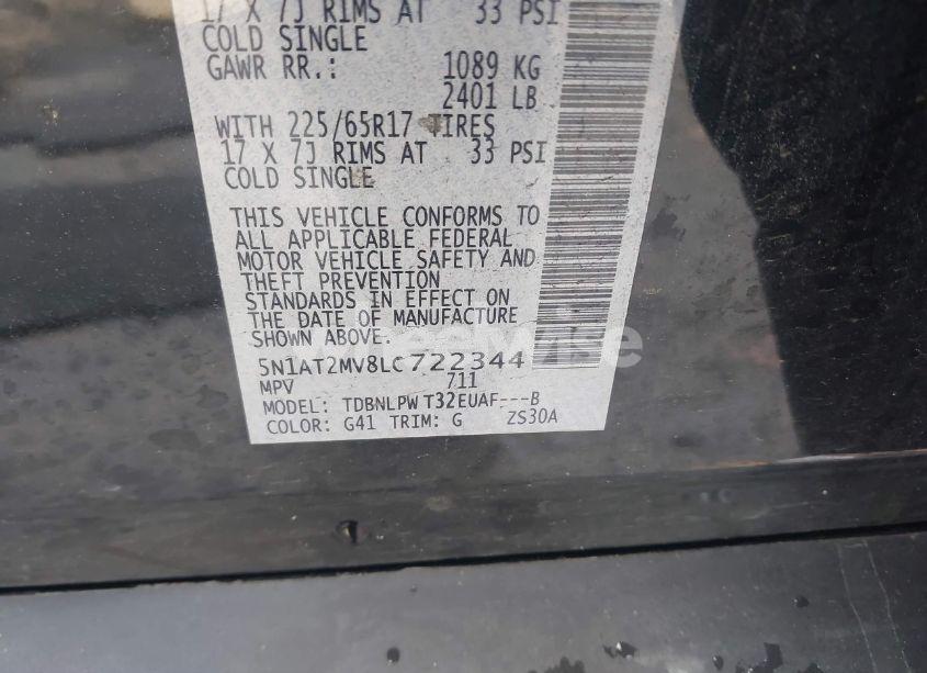 Photo 9 of 2020 Nissan Rogue S INTELLIGENT AWD (VIN 5N1AT2MV8LC722344)