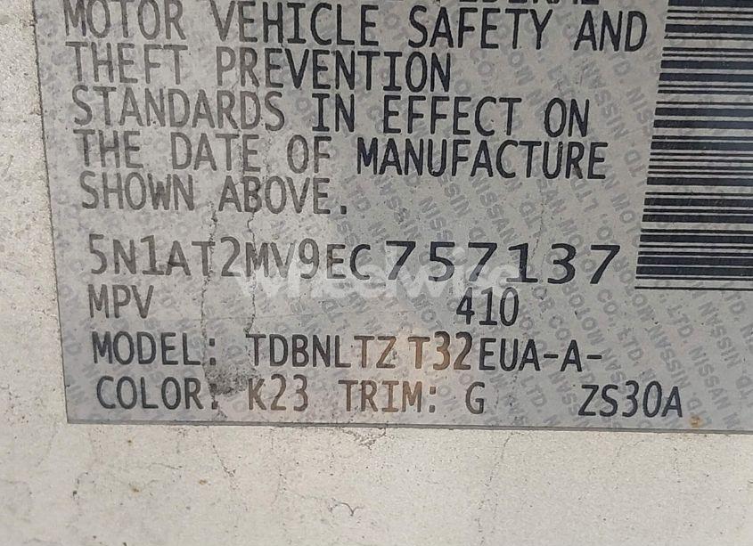 Photo 9 of 2014 Nissan Rogue SV (VIN 5N1AT2MV9EC757137)