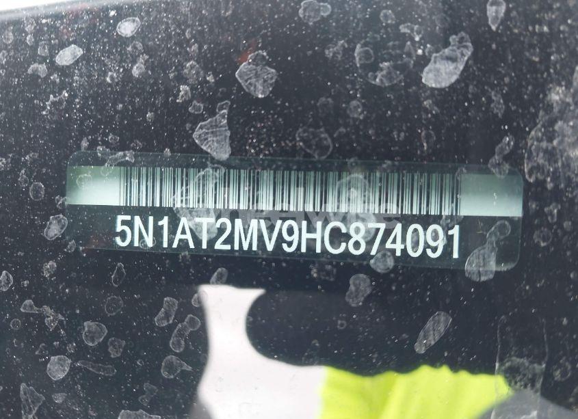 Photo 9 of 2017 Nissan Rogue SV (VIN 5N1AT2MV9HC874091)