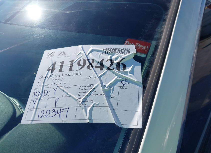 Photo 18 of 2016 Nissan Rogue S/SL/SV (VIN 5N1AT2MVXGC761751)