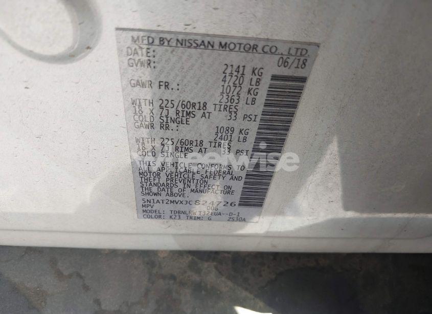 Photo 9 of 2018 Nissan Rogue SL (VIN 5N1AT2MVXJC824726)