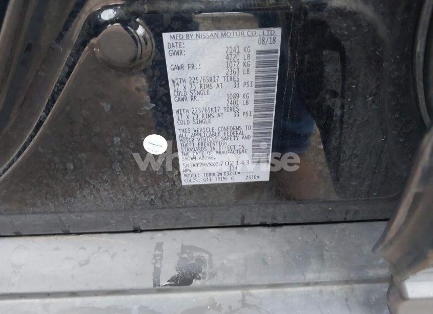 Photo 9 of 2019 Nissan Rogue SV (VIN 5N1AT2MVXKC702143)