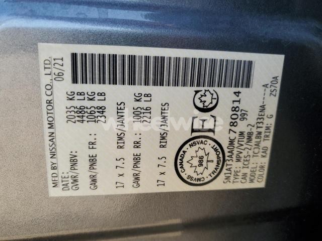 Photo 7 of 2021 NISSAN ROGUE S (VIN 5N1AT3AA0MC780814)