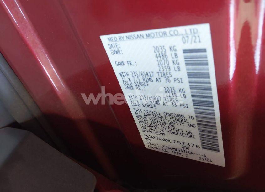 Photo 9 of 2021 Nissan Rogue S FWD (VIN 5N1AT3AAXMC797376)
