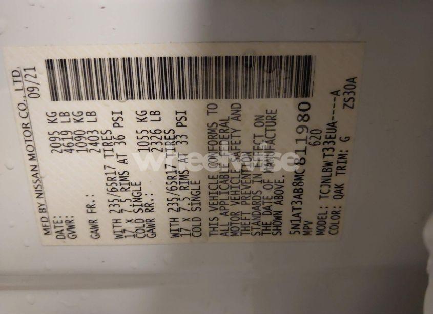 Photo 9 of 2021 Nissan Rogue S INTELLIGENT AWD (VIN 5N1AT3AB8MC811980)