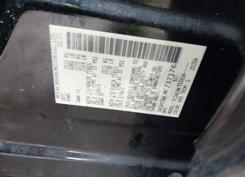 Photo 9 of 2021 Nissan Rogue SV FWD (VIN 5N1AT3BA1MC737176)