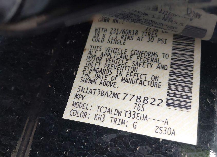 Photo 9 of 2021 Nissan Rogue SV FWD (VIN 5N1AT3BA2MC778822)