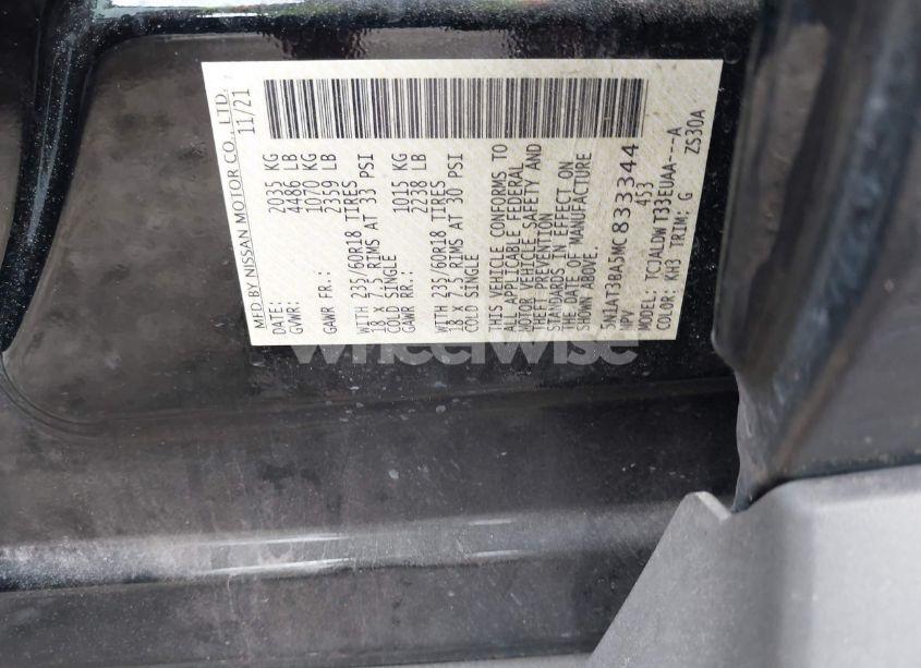 Photo 9 of 2021 Nissan Rogue SV FWD (VIN 5N1AT3BA5MC833344)