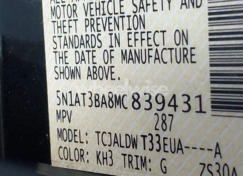 Photo 9 of 2021 Nissan Rogue SV FWD (VIN 5N1AT3BA8MC839431)