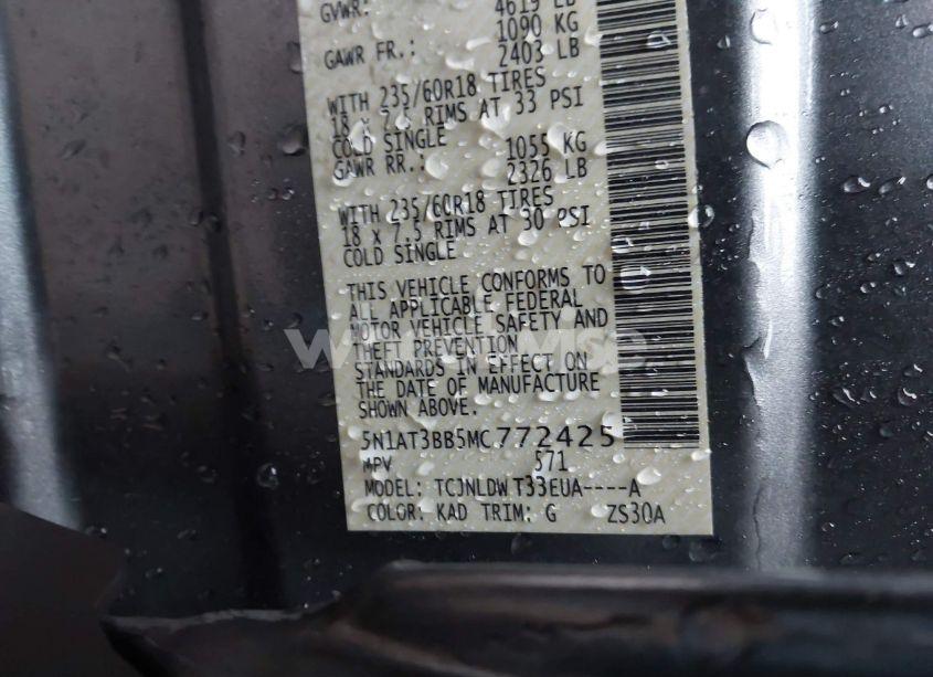 Photo 9 of 2021 Nissan Rogue SV INTELLIGENT AWD (VIN 5N1AT3BB5MC772425)