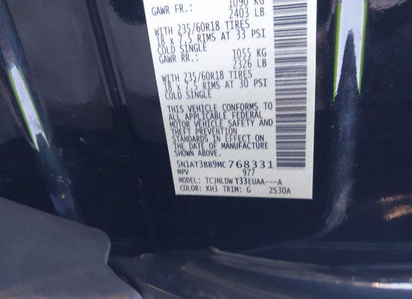 Photo 9 of 2021 Nissan Rogue SV INTELLIGENT AWD (VIN 5N1AT3BB9MC768331)