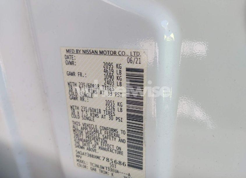 Photo 9 of 2021 Nissan Rogue SV INTELLIGENT AWD (VIN 5N1AT3BBXMC785686)