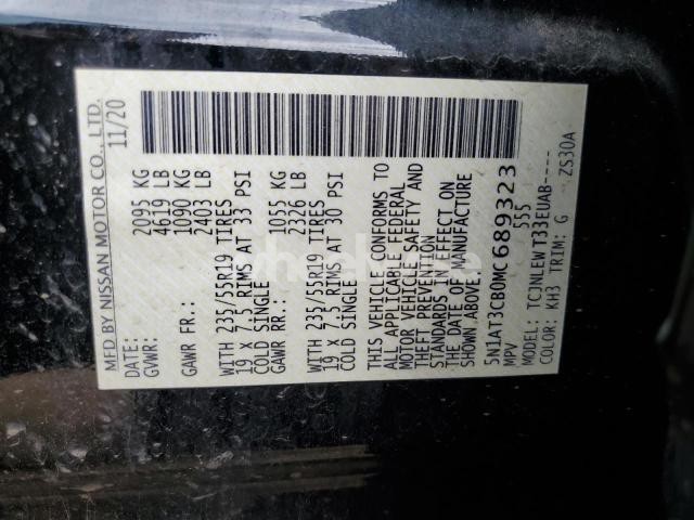 Photo 3 of 2021 NISSAN ROGUE SL N/A (VIN 5N1AT3CB0MC689323)