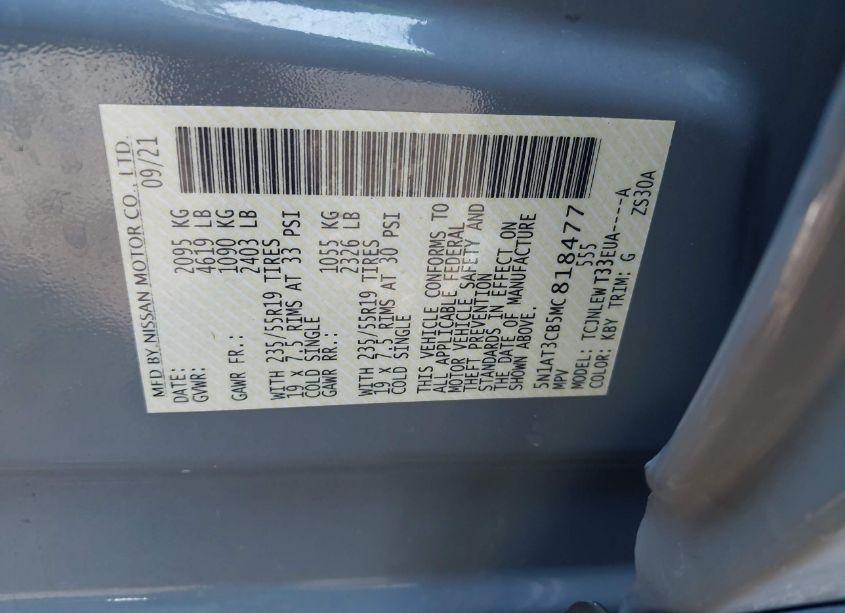 Photo 9 of 2021 Nissan Rogue SL INTELLIGENT AWD (VIN 5N1AT3CB5MC818477)