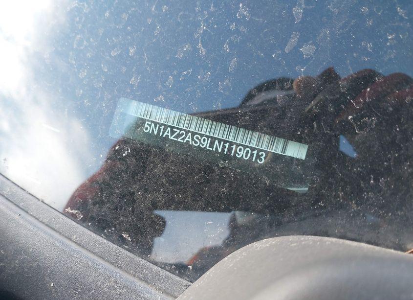 Photo 9 of 2020 Nissan Murano S INTELLIGENT AWD (VIN 5N1AZ2AS9LN119013)