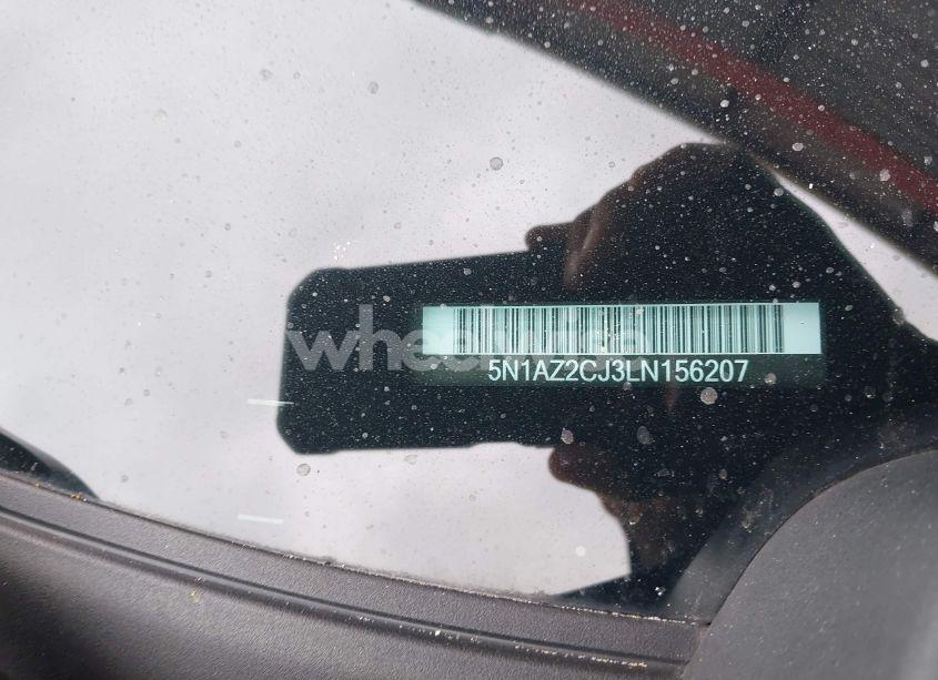 Photo 9 of 2020 Nissan Murano SL FWD (VIN 5N1AZ2CJ3LN156207)