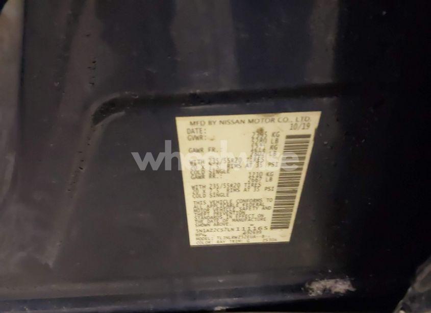 Photo 9 of 2020 Nissan Murano SL INTELLIGENT AWD (VIN 5N1AZ2CS7LN111165)