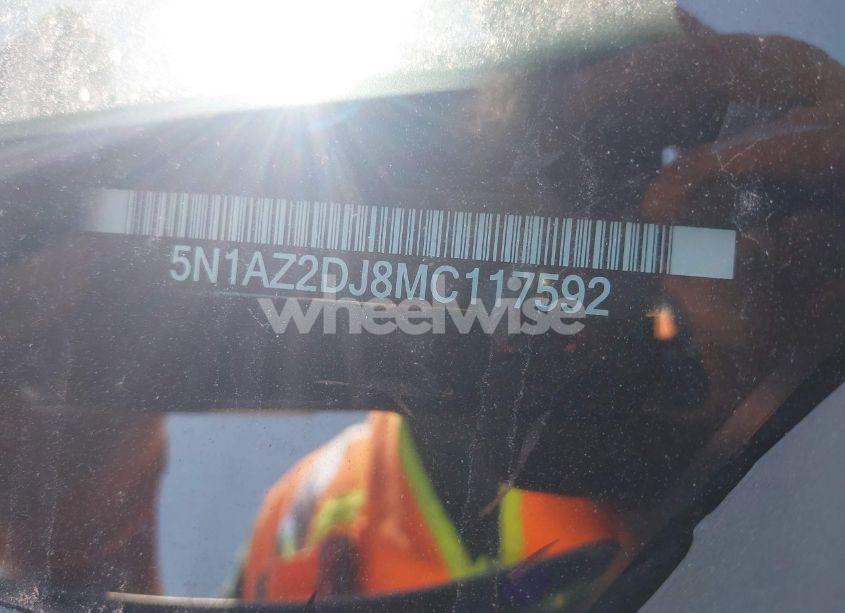 Photo 9 of 2021 Nissan Murano PLATINUM FWD (VIN 5N1AZ2DJ8MC117592)