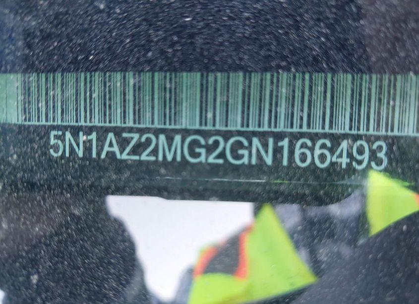 Photo 9 of 2016 Nissan Murano PLATINUM (VIN 5N1AZ2MG2GN166493)