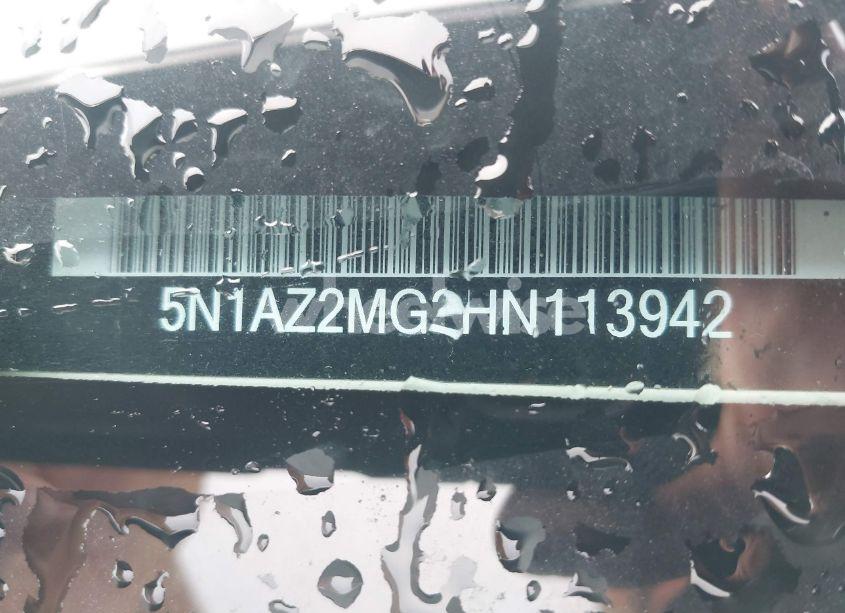 Photo 9 of 2017 Nissan Murano SL (VIN 5N1AZ2MG2HN113942)