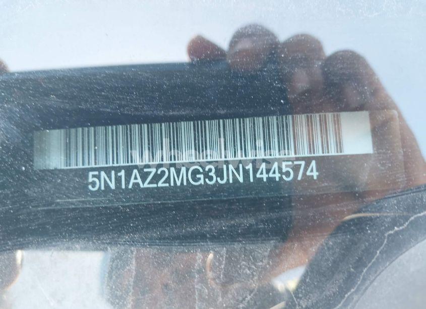 Photo 9 of 2018 Nissan Murano S (VIN 5N1AZ2MG3JN144574)