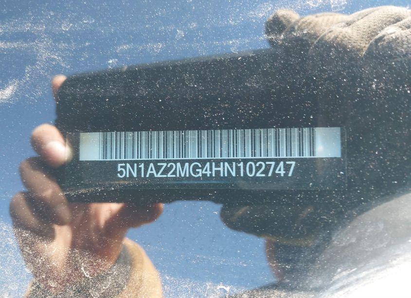 Photo 9 of 2017 Nissan Murano (VIN 5N1AZ2MG4HN102747)