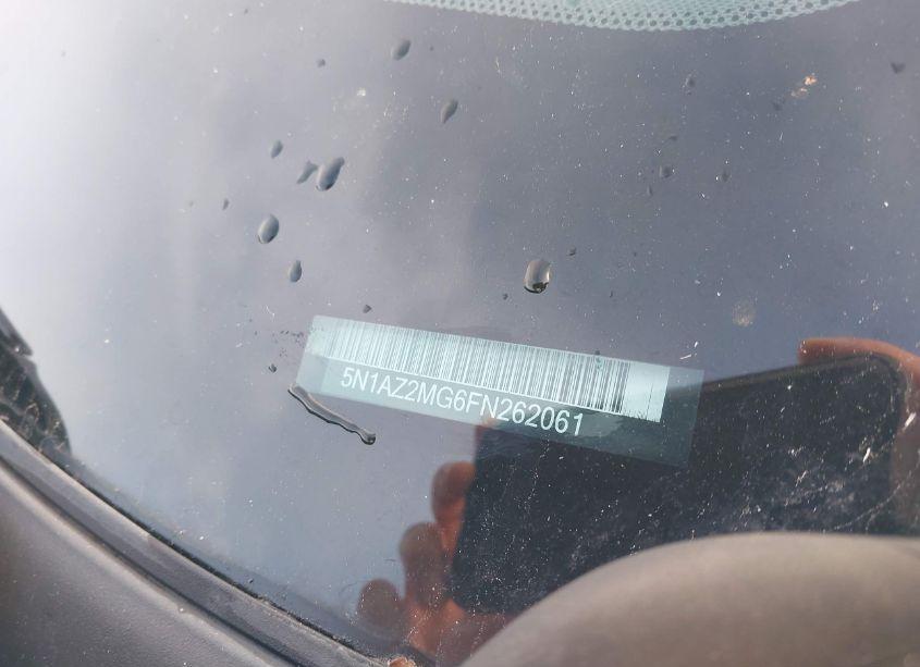 Photo 9 of 2015 Nissan Murano SL (VIN 5N1AZ2MG6FN262061)