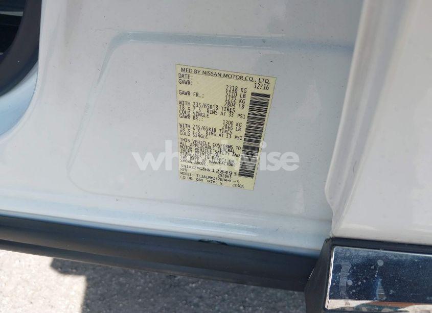 Photo 9 of 2017 Nissan Murano S (VIN 5N1AZ2MG8HN128493)