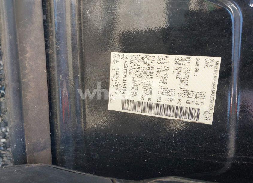 Photo 9 of 2018 Nissan Murano SV (VIN 5N1AZ2MG8JN100943)