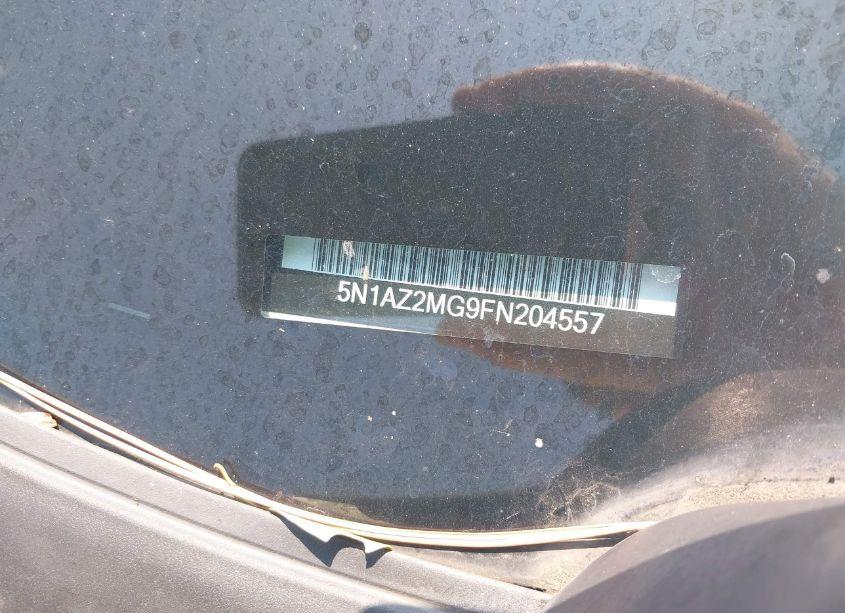 Photo 9 of 2015 Nissan Murano PLATINUM (VIN 5N1AZ2MG9FN204557)